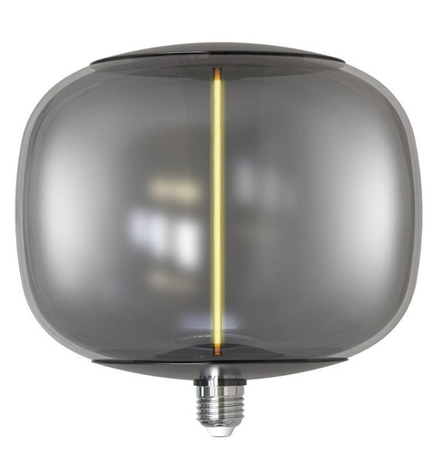 [dl4wsm-gw-91189] Bombilla LED Filamento Cristal Ahumado 4W E27 T220 Ambar 91189