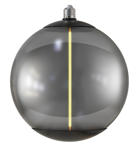 [dl4wsm-gw-91187] Bombilla LED Filamento Cristal Ahumado 4W E27 G250 Ambar" 91187