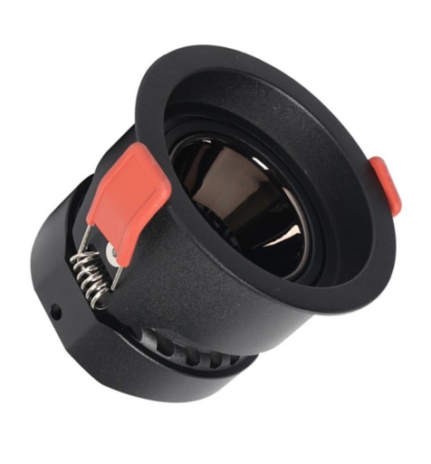 [90609] Empotrable LED 5W 8W -12W Negro Bridgelux Chip