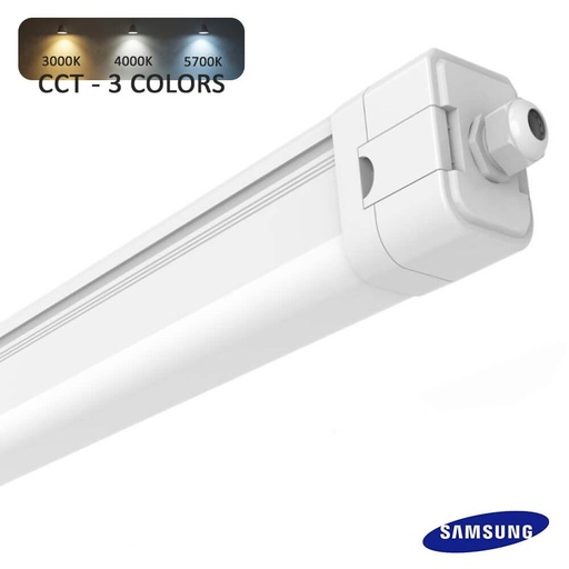 [TP40W-CCT] Regleta Estanca LED 40W-20W Chip SAMSUNG Luminaria 3CCT 120cm IP65
