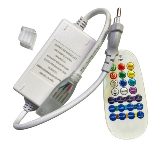 [91826] Tira LED Mando + controladora para bobina LED RGB 220V-8W /