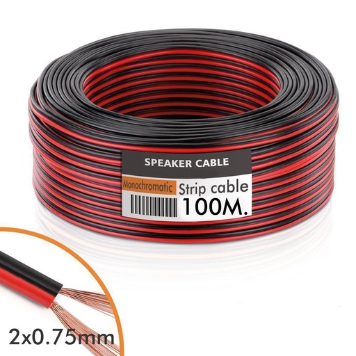 [0010] Cable Tira LED (Audio) 2x0.75mm 100metros
