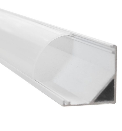[8138] Tira LED Perfil Blanco 2metros Aluminio L para LED