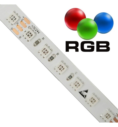 [sp120d15w-rgb] Tira LED 24V RGB | 120xLED / m | 5m | SMD3535 | 560L