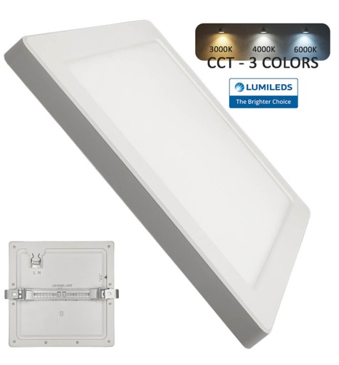 [lpn24w-cctb] Downlight + Plafón LED Cuadrado- MOSS BLANCO 24W 91263